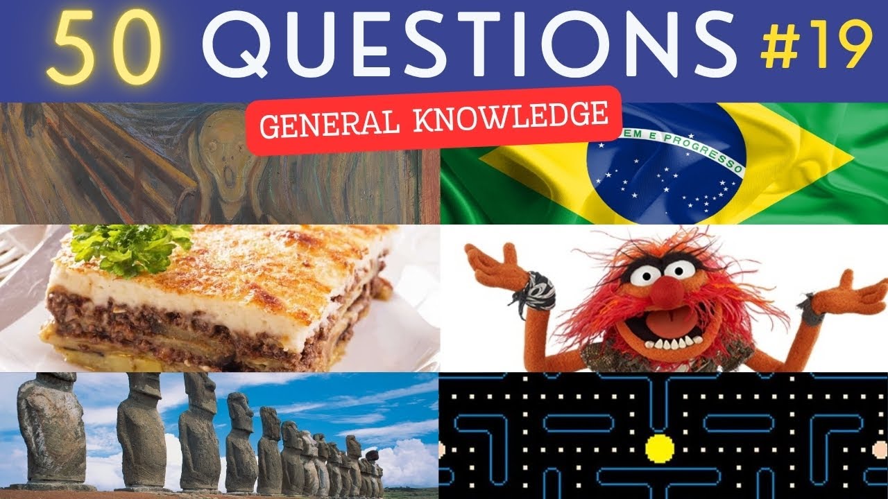 The General Knowledge Quiz #19 | 50 Trivia Questions - Pub Quiz Updated
