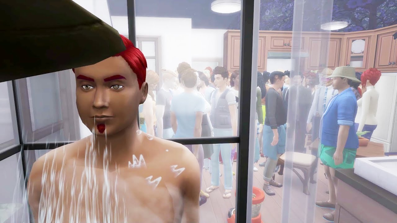 Living 100 People in a Tiny House in Sims 4 🏡