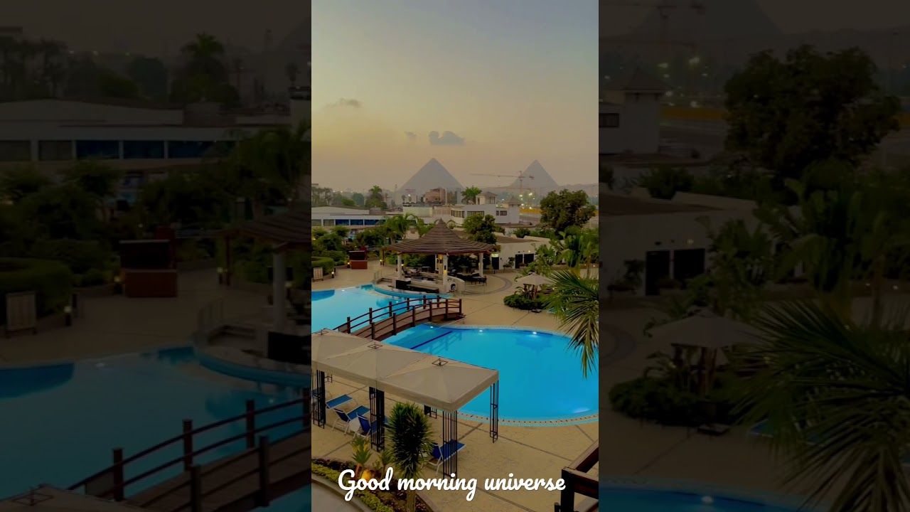 Morning View of the Pyramids in Egypt 🇪🇬