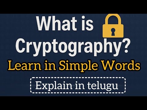 CNS1 || WHAT IS CRYPTOGRAPHY? || DEFINITION OF CRYPTOGRAPHY EXPLAINED IN TELUGU
