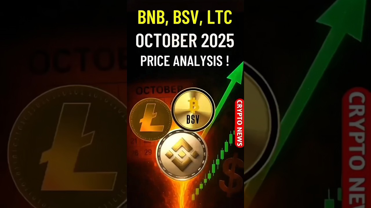 Crypto Chart Analysis October 2025: BNB, LTC & BSV | Entry, Targets & Stoploss 📊