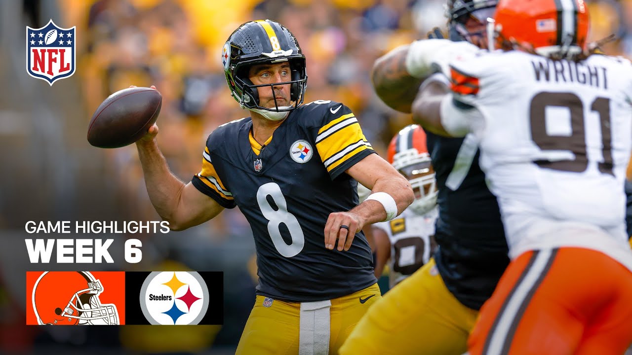 Cleveland Browns vs. Pittsburgh Steelers Week 6 Highlights | 2025 NFL Season 🏈