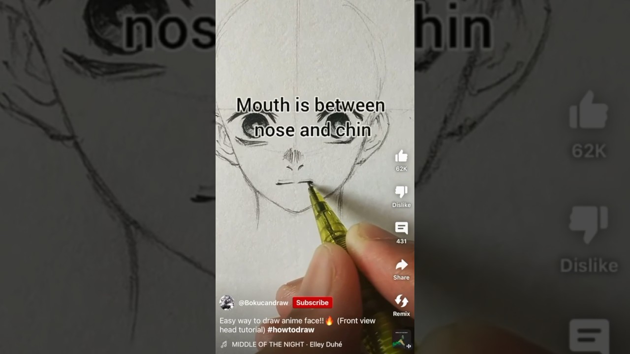 Simple Guide to Drawing Anime Faces ✏️