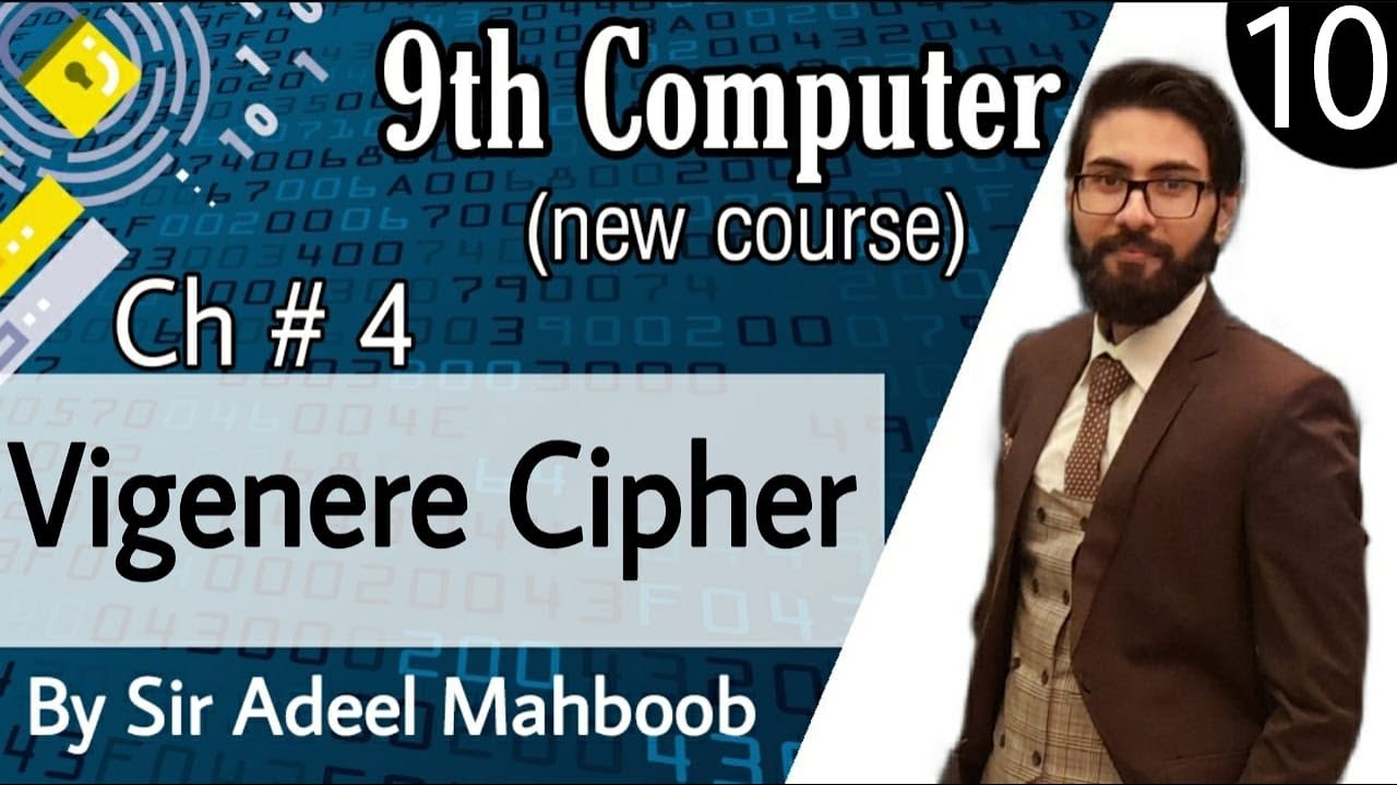 Vigenere Cipher Explained in Hindi/Urdu | 9th Grade Computer Chapter 4 🔐