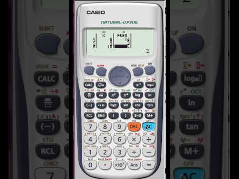 calculating median from frequency table using a #scientificcalculator #igcsemath