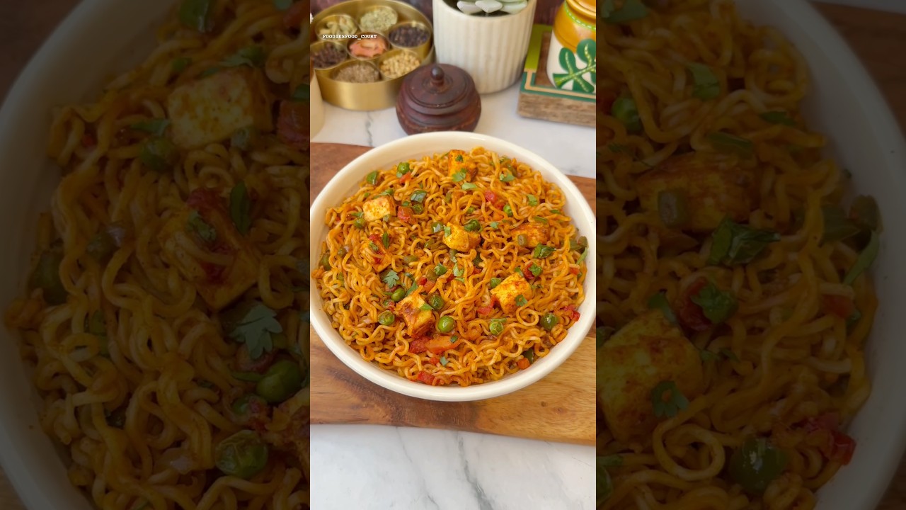Tawa Paneer Maggi Recipe 😍