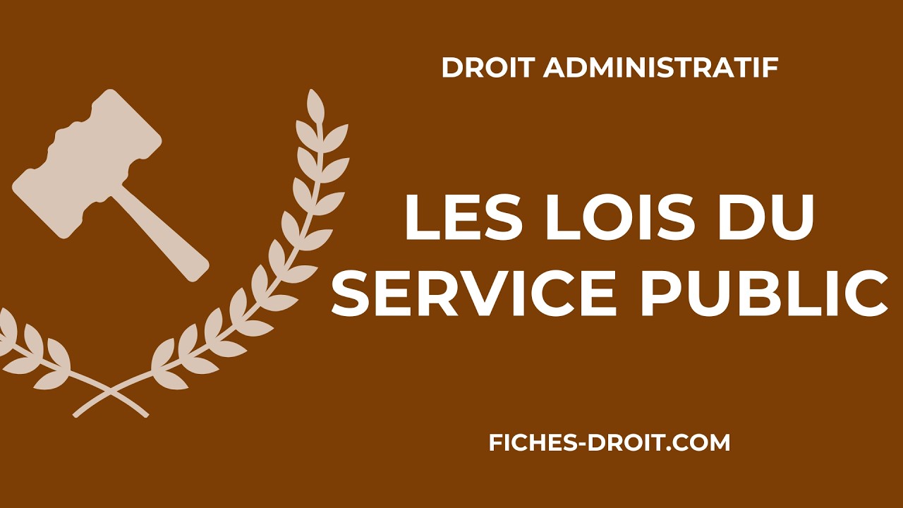 Les lois du service public (lois de Rolland)