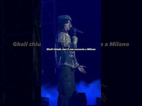 #Ghali Chiude il suo concerto così a #milano