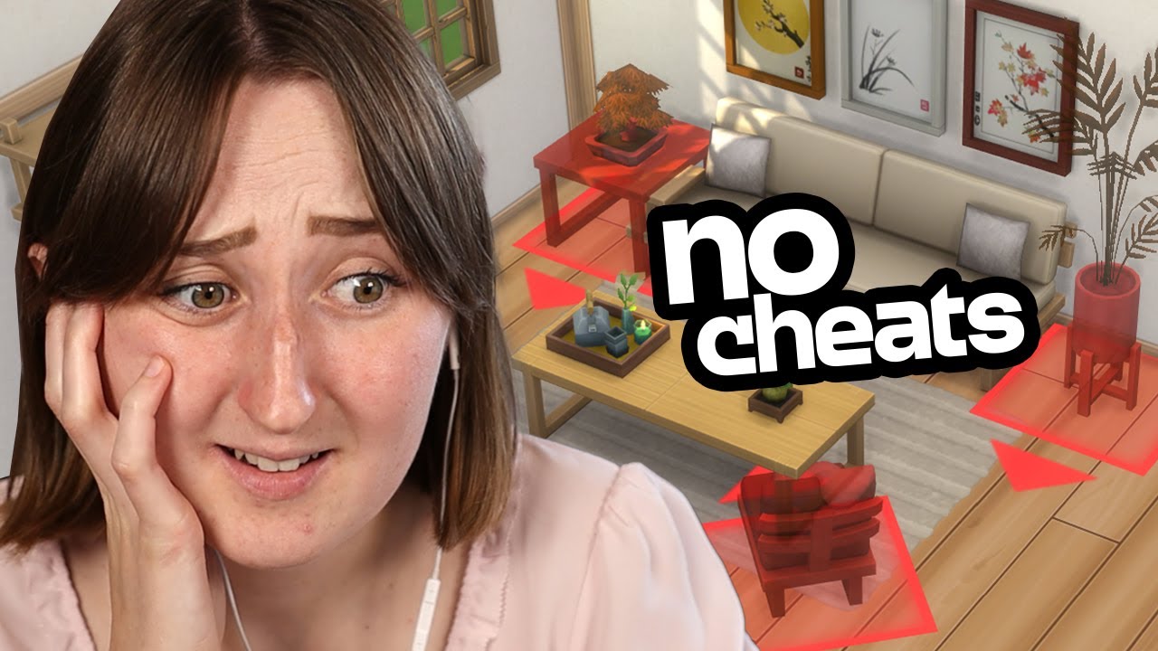 i tried building in the sims with NO CHEATS