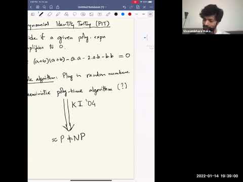 Interactions between invariant theory and complexity theory - Visu Makam