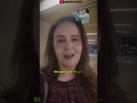 Famous Pakistani actress Hina Khawaja Bayat...😐no water in the washrooms of Karachi airport..?