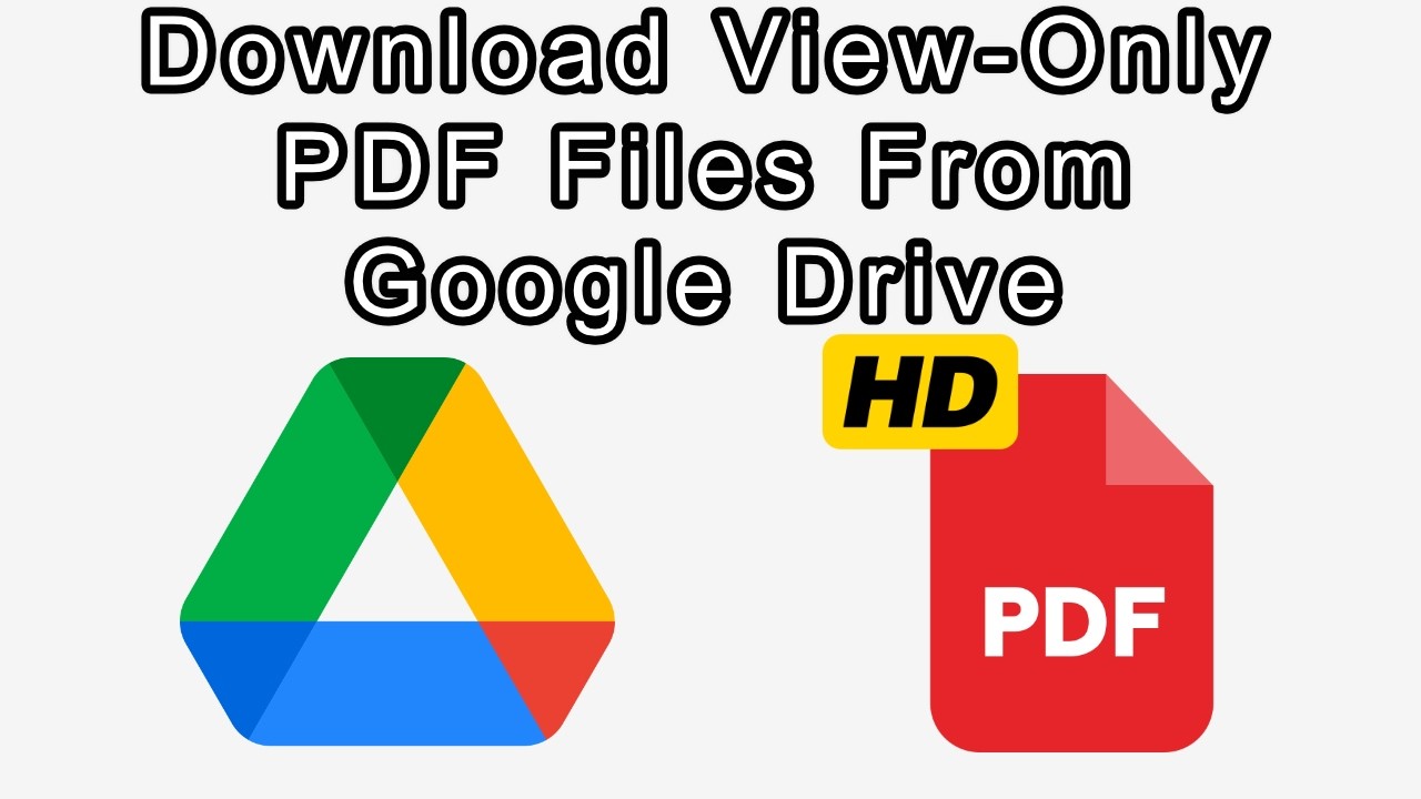 How to Download View Only PDF Files From Google Drive (Higher Quality Downloads)