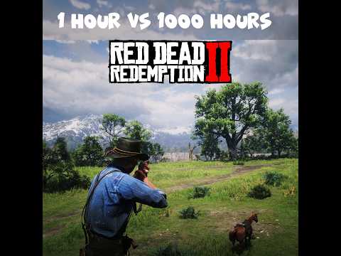 1 hour vs 1000+ hours of gameplay RDR2 #1