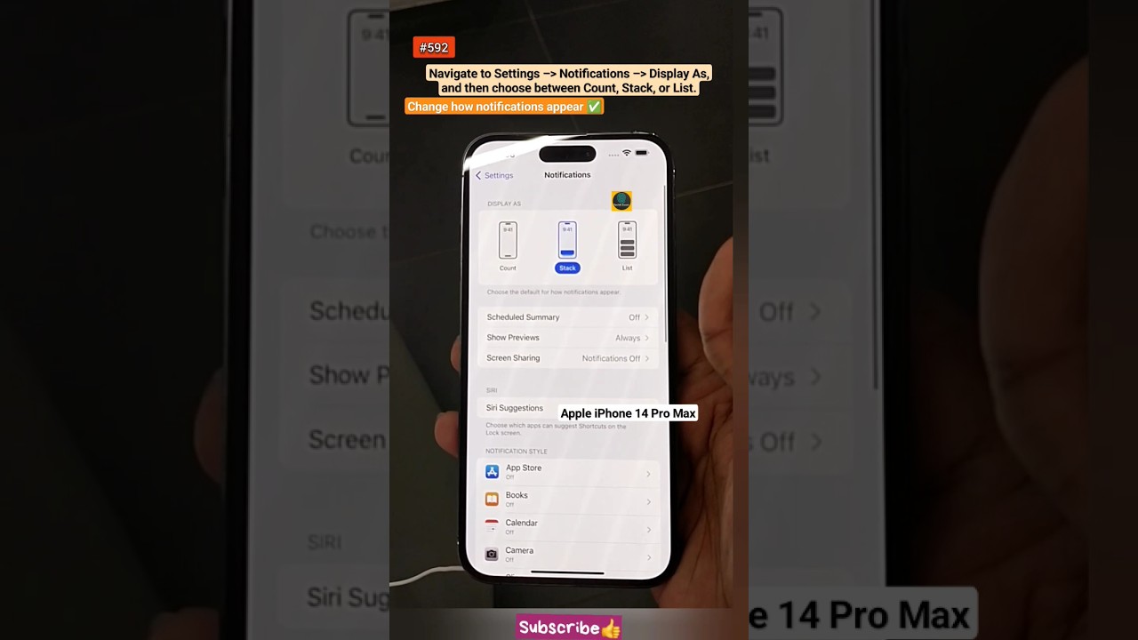 Change Notification Display 14 pro max😍✅ #shorts #techszoom #apple #iphone #iphone14promax