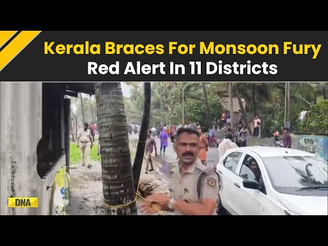 Kerala Continues to Receive Heavy Monsoon Rains with Red and Orange Alerts Issued