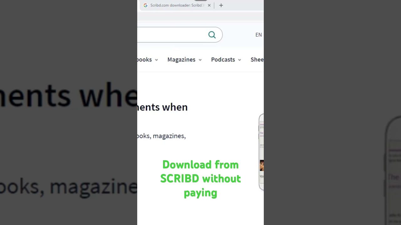 How to Download SCRIBD Documents for Free 🔓