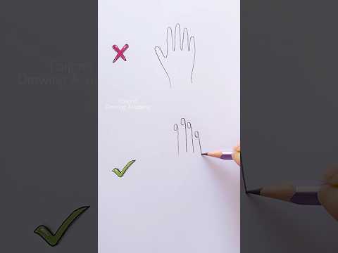 do VS don’t / How to draw a hand 🤚 #drawing #art #shorts