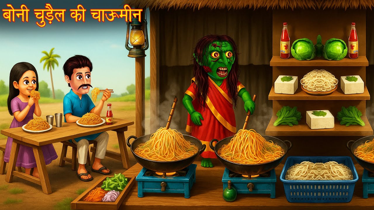 Boni Chudail Ki Chowmein | Dwarf Witch Chowmein | Horror Story | Bhoot Kahaniya | Chudail Ki Kahani