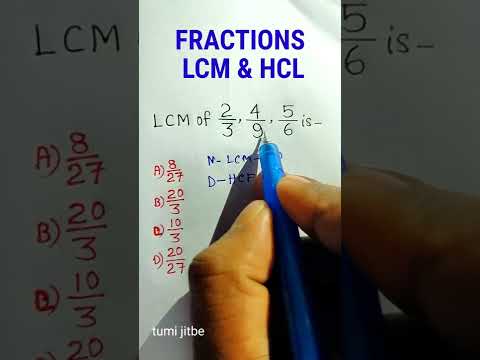 Hcf And Lcm Math Trick | LCM & HCF | Aptitude Trick | Division Trick| Math Classes RRB #shorts