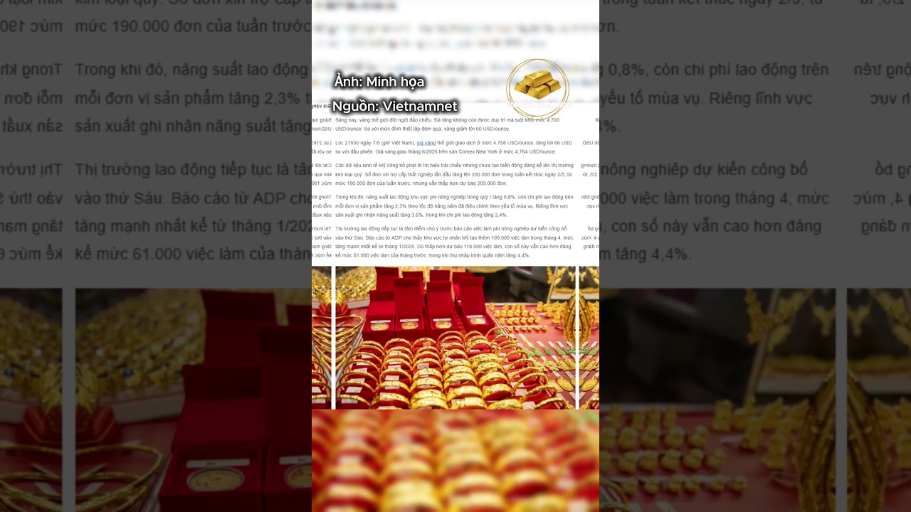 Giá Vàng 8/5 Tăng Mạnh, Đón Đỉnh Mới 🚀