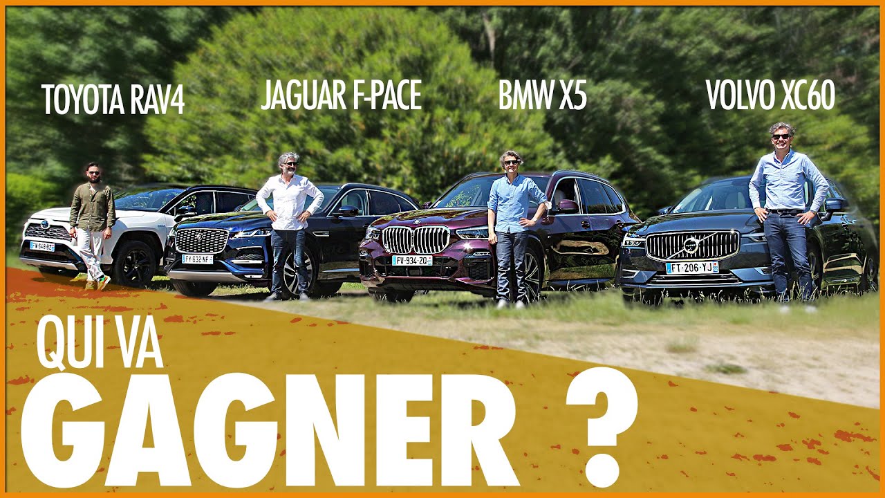 Battle SUV Hybrides : RAV4, F-PACE, X5 ou XC60? 🔋