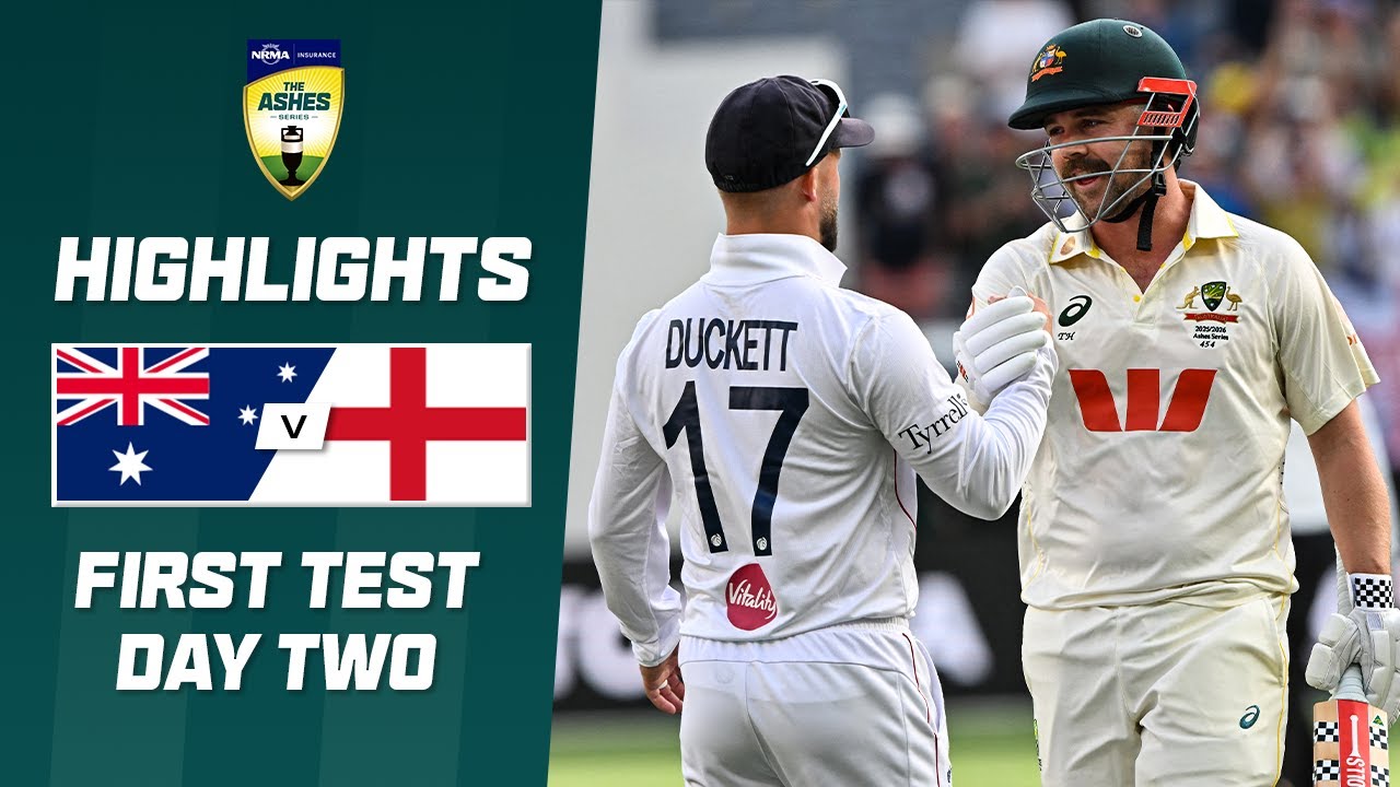 Australia v England 2025-26: Day 2 of First Ashes Test 🏏