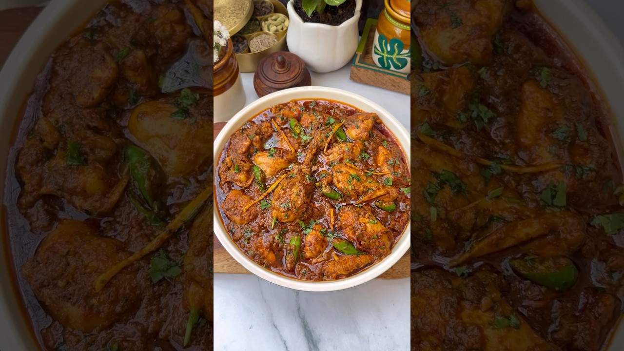 Delicious Restaurant-Style Chicken Karahi 🍽️ | Easy & Viral Recipe #shorts