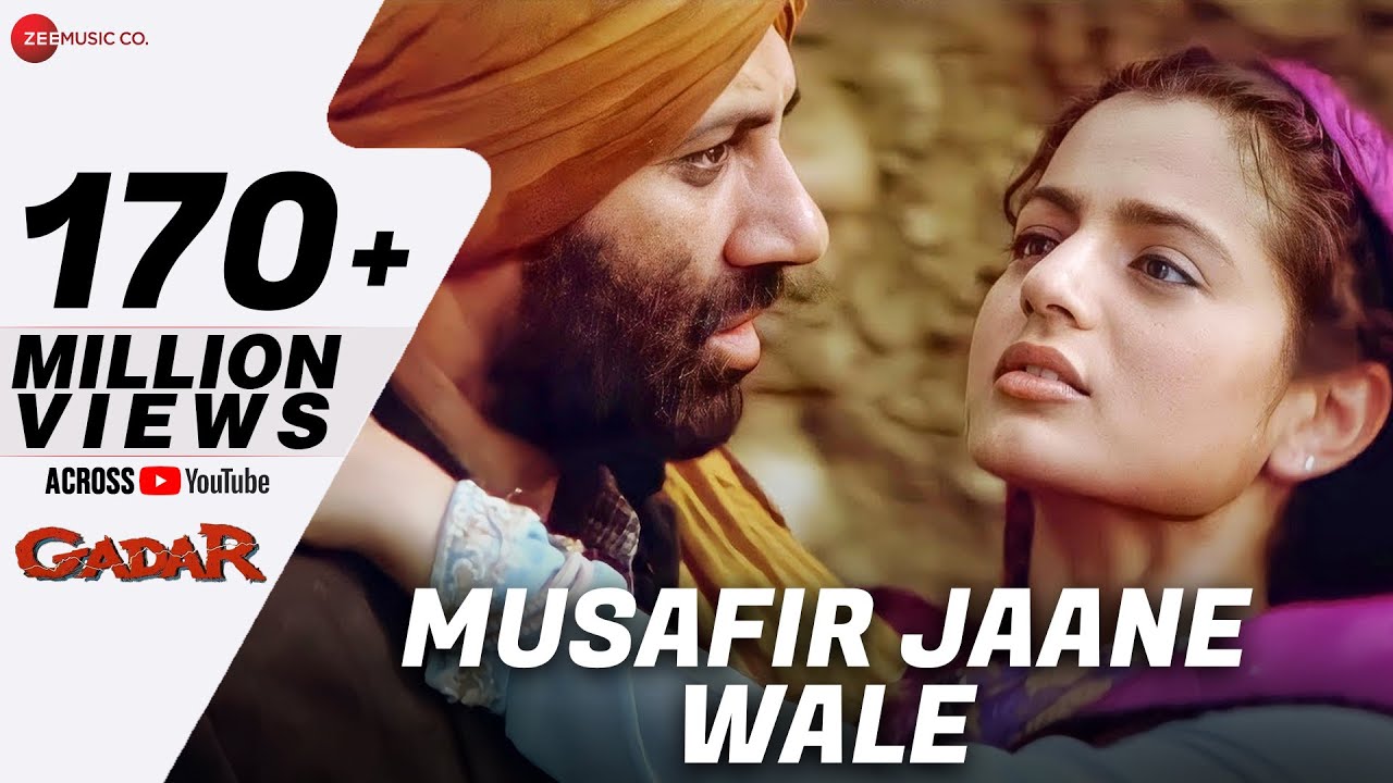 Gadar - Musafir Jaane Wale | Full Video with Sunny Deol & Ameesha Patel 🎶