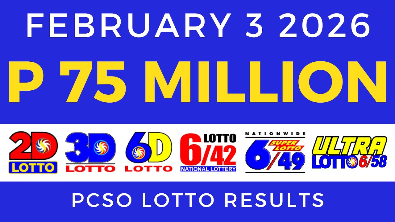 Lotto Result Today 9pm February 3 2026 PCSO