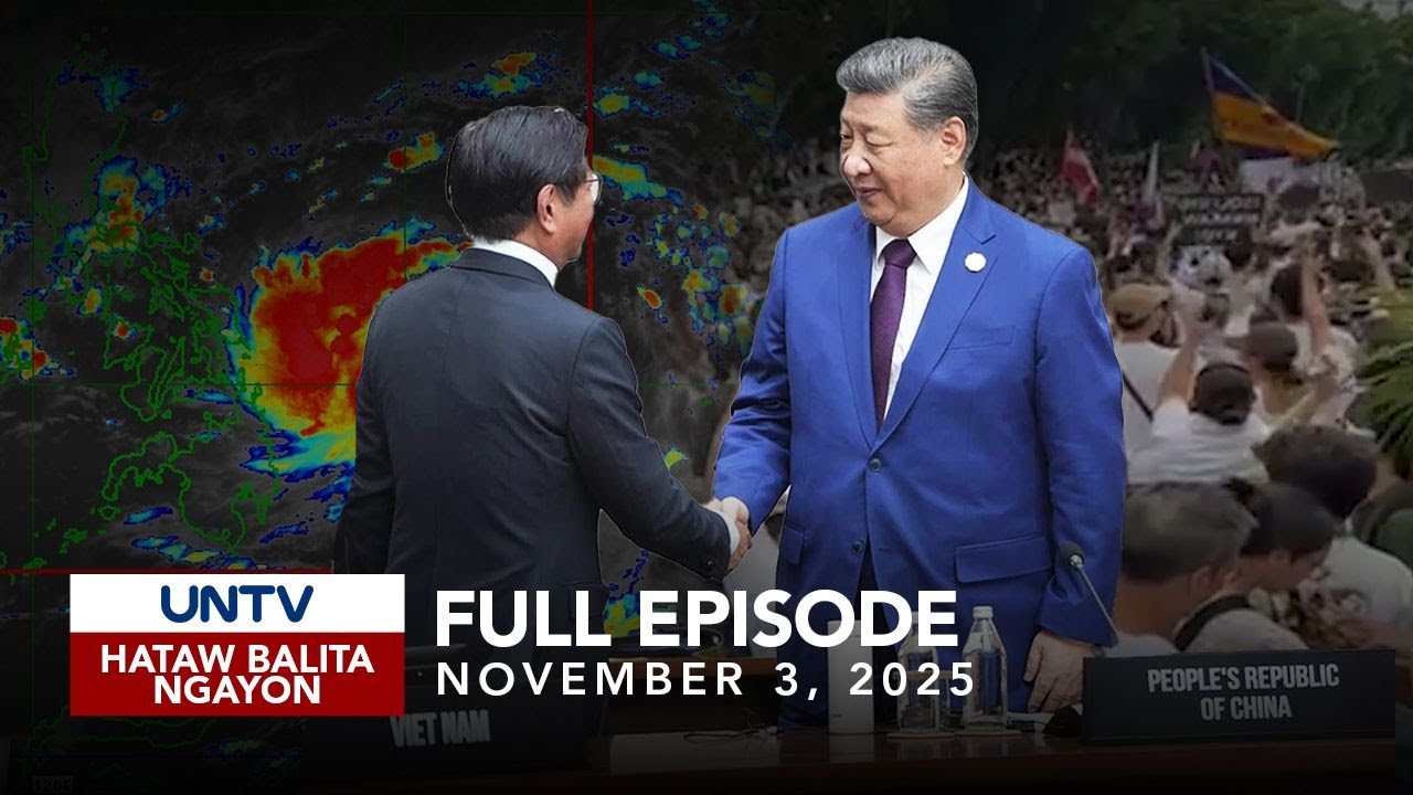 UNTV: Hataw Balita Nov 3, 2025 | PBBM, Xi Jinping, & School Cancellations