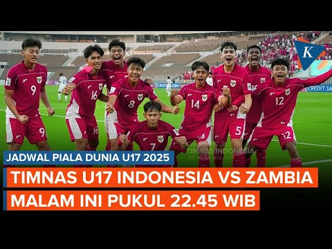 Jadwal Live Streaming Timnas Indonesia Vs Zambia di Piala Dunia U17 2025, Malam Ini!