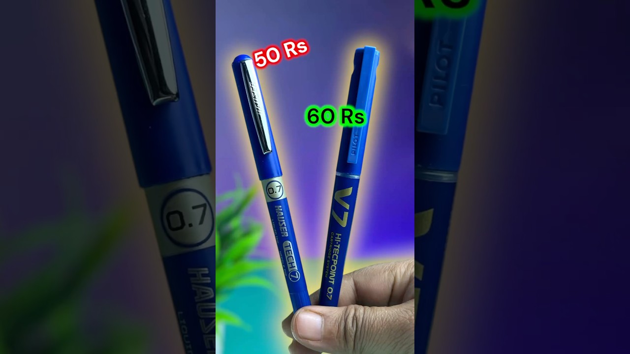 Ultimate Review: Hauser Tech 7 & Pilot V7 Pens ✍️ | Tech-Eela Shorts