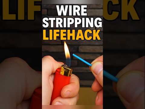How to Strip Wire in 5 Seconds With a Lighter 🔥💡