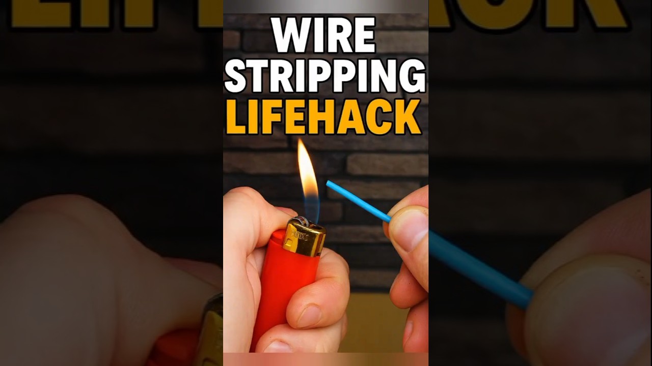 Quick & Easy Wire Stripping in Just 5 Seconds Using a Lighter 🔥