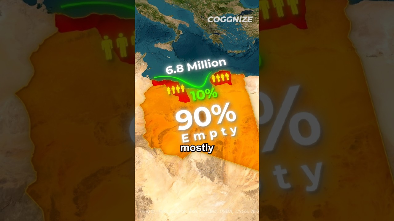 Why 90% Of Libya Is EMPTY? #shorts