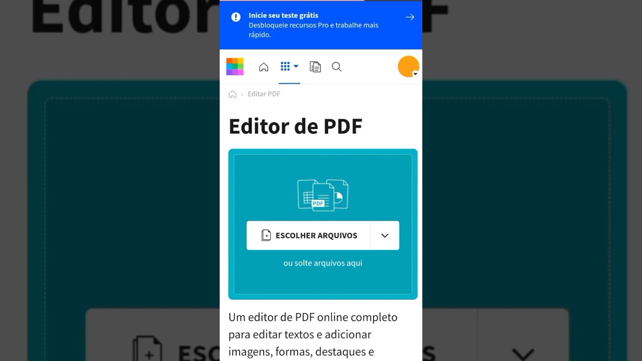Como Editar PDF Rápido e Grátis