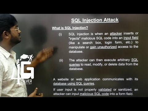 SQL Injection Attack in Tamil | Cryptography and Cyber Security in Tamil | Unit 5