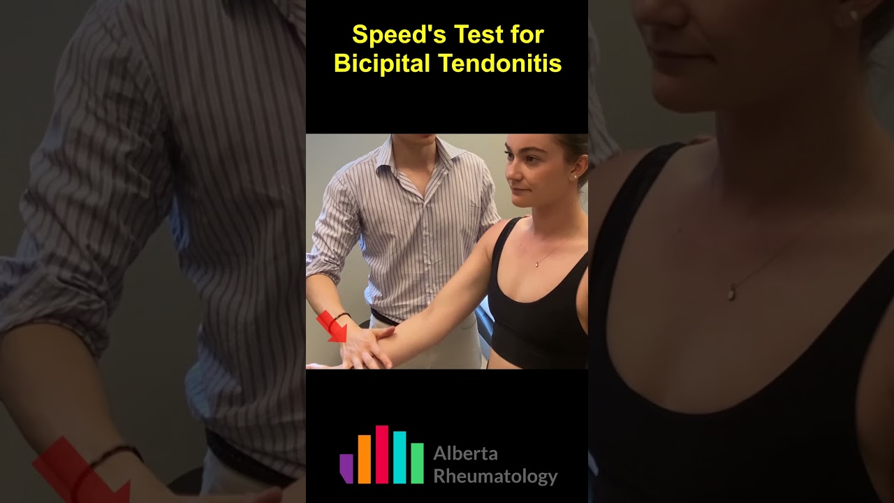 Speed's Test for Bicipital Tendonitis 🤕