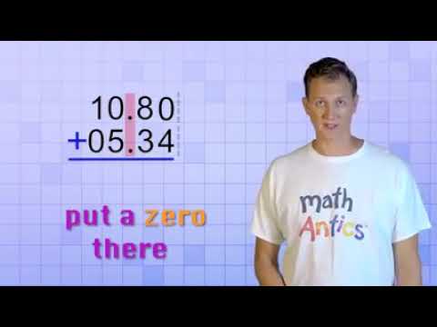 Math Antics Addition and Subtraction of Decimals
