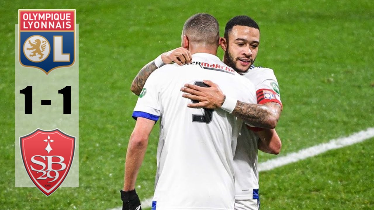 Islam Slimani Scores in Lyon vs Brest 1-1 Draw | Full Match Highlights (07/08/2021) ⚽