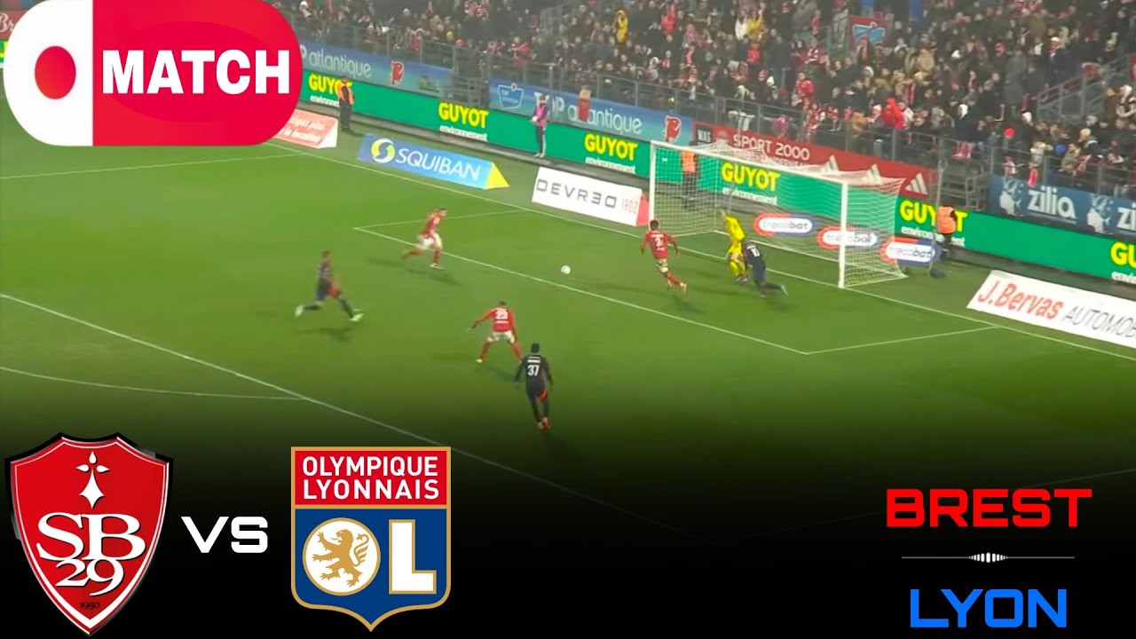 Watch Brest vs Lyon Live Stream – French Ligue 1 Action 2025 ⚽