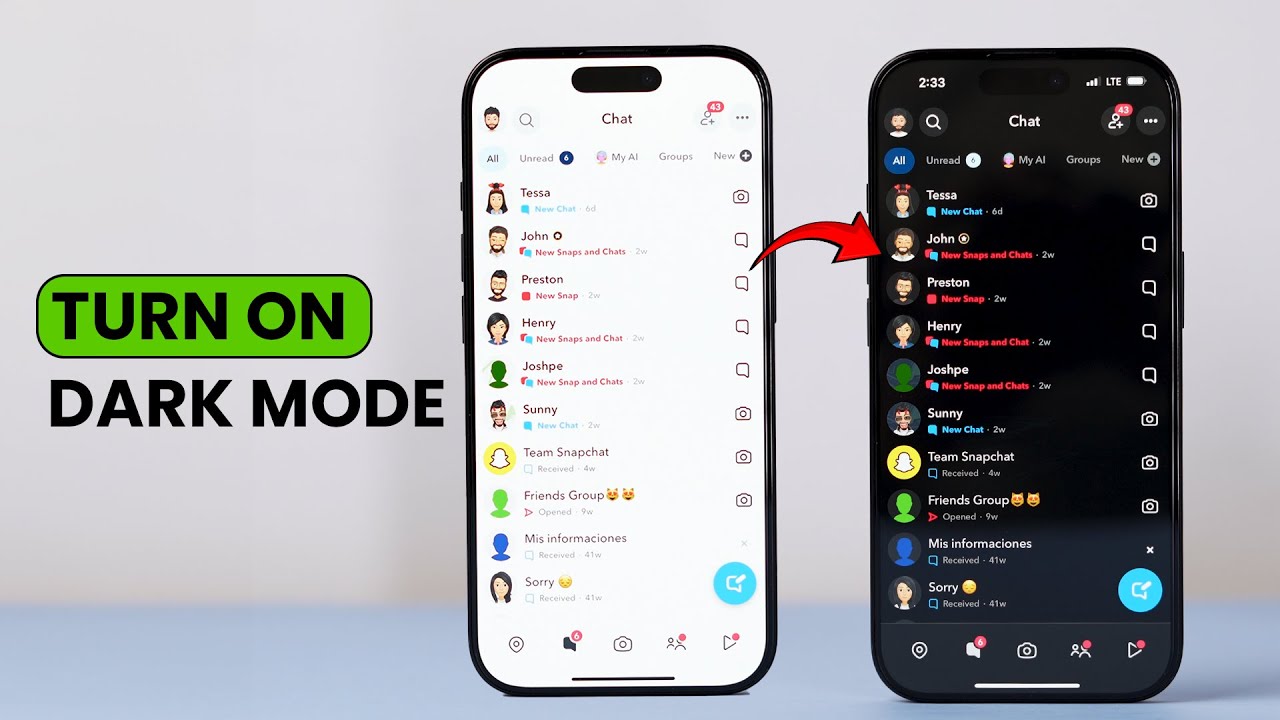 Enable Dark Mode on Snapchat iPhone π