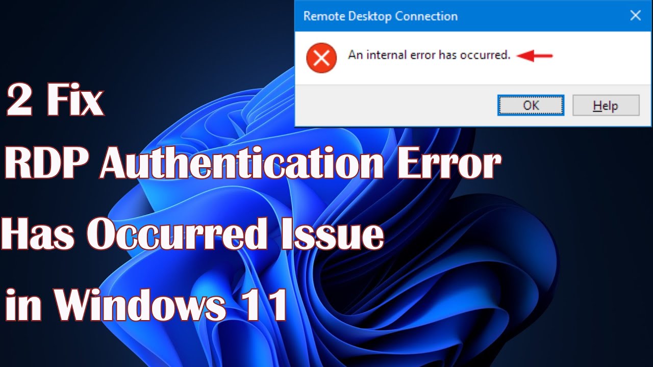 Fix RDP Authentication Error in Windows 11 🖥️