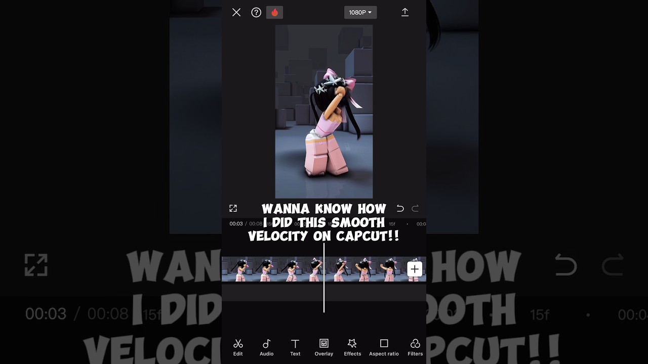 Velocity tutorial on capcut 🤩 #shorts #capcut
