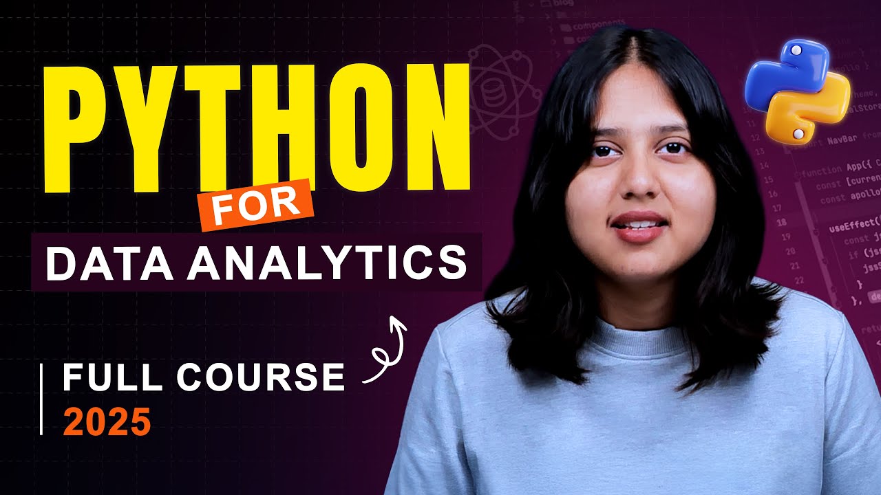 Python for Data Analytics 2025 | Complete Beginner's Course by Intellipaat 📊