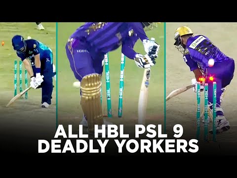 PSL 9 | All Deadly Yorkers Comes in HBL PSL 9 | Pakistan Super League 2024 | M2A1K