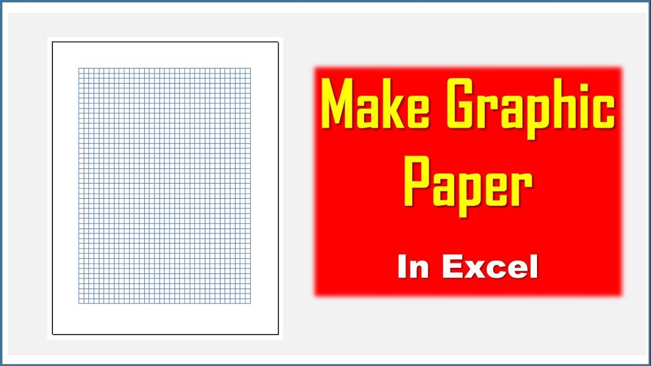 Excel में ग्राफ पेपर कैसे बनाएं (हिंदी) | टिप्स & ट्रिक्स