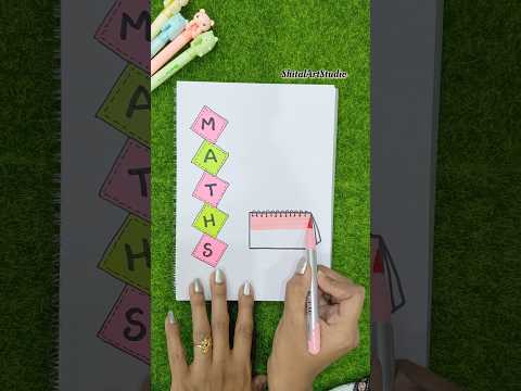 Maths Project Front Page Design📝 Project Work Designs #viral #shorts