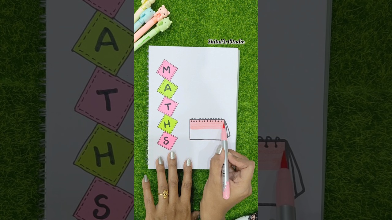 Creative Maths Project Front Page Ideas 📝 | Trending Design Tips