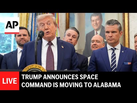 LIVE: Trump announces Space Command is moving from Colorado to Alabama